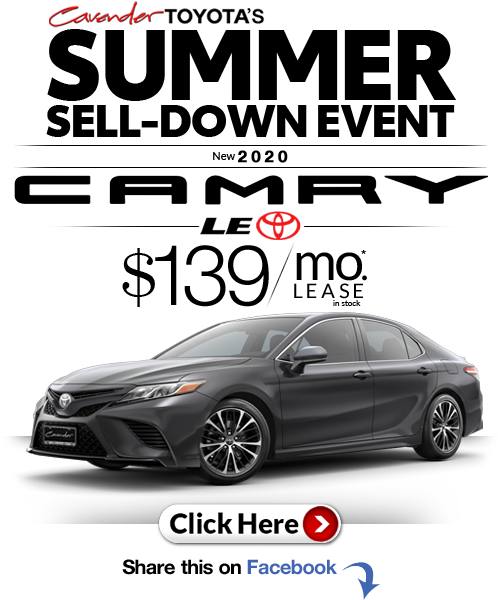 Click Here for Availability and
Pricing from Cavender
Toyota
