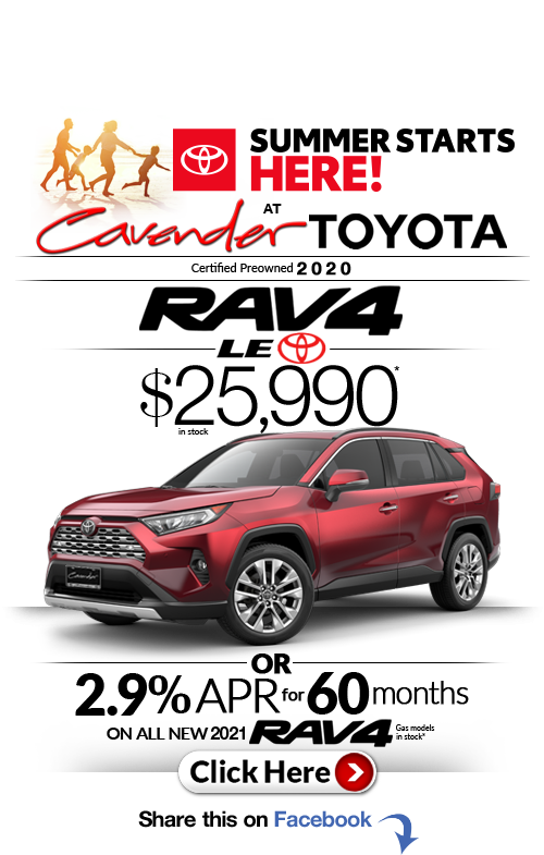 Click Here for Availability and
Pricing from Cavender Toyota