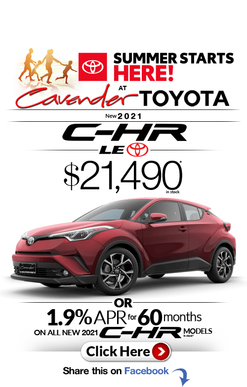 Click Here for Availability and
Pricing from Cavender Toyota