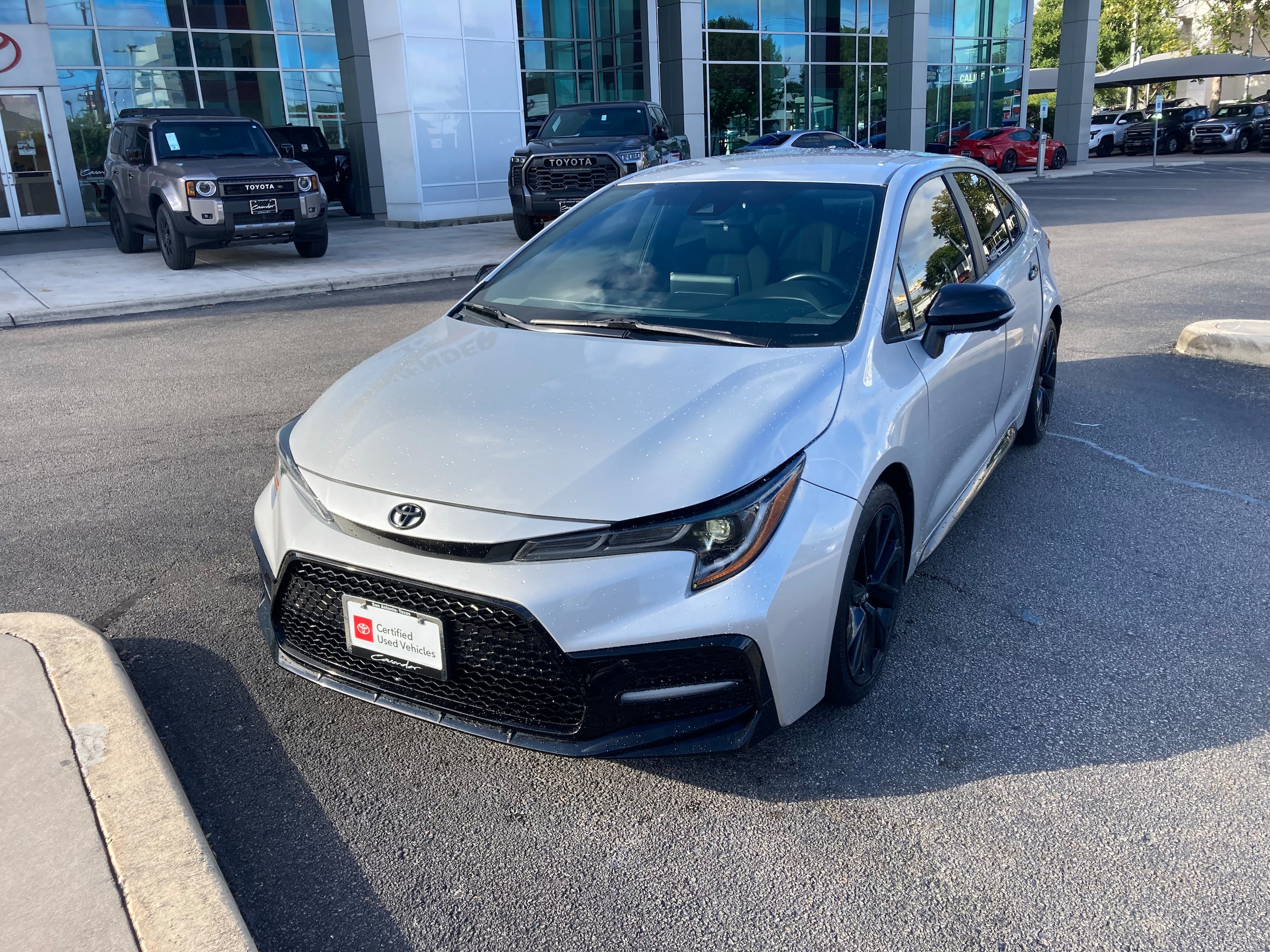 Used 2021 Toyota Corolla Nightshade with VIN 5YFS4MCE8MP058154 for sale in San Antonio, TX