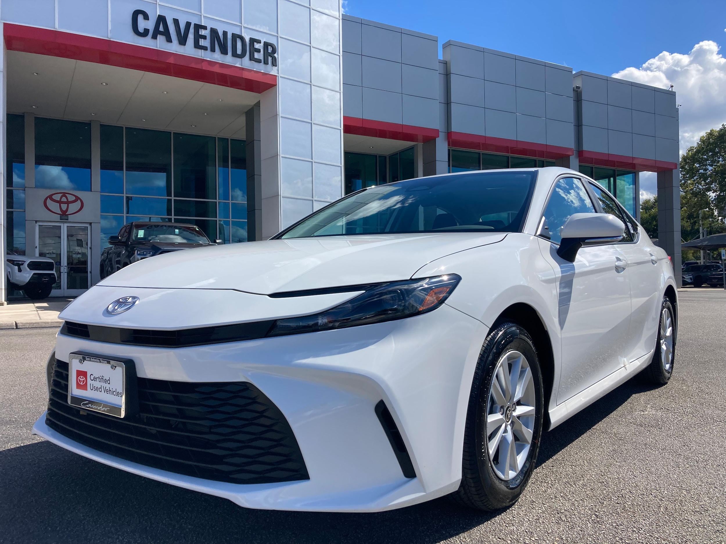 Certified 2025 Toyota Camry LE with VIN 4T1DAACK3SU536577 for sale in San Antonio, TX