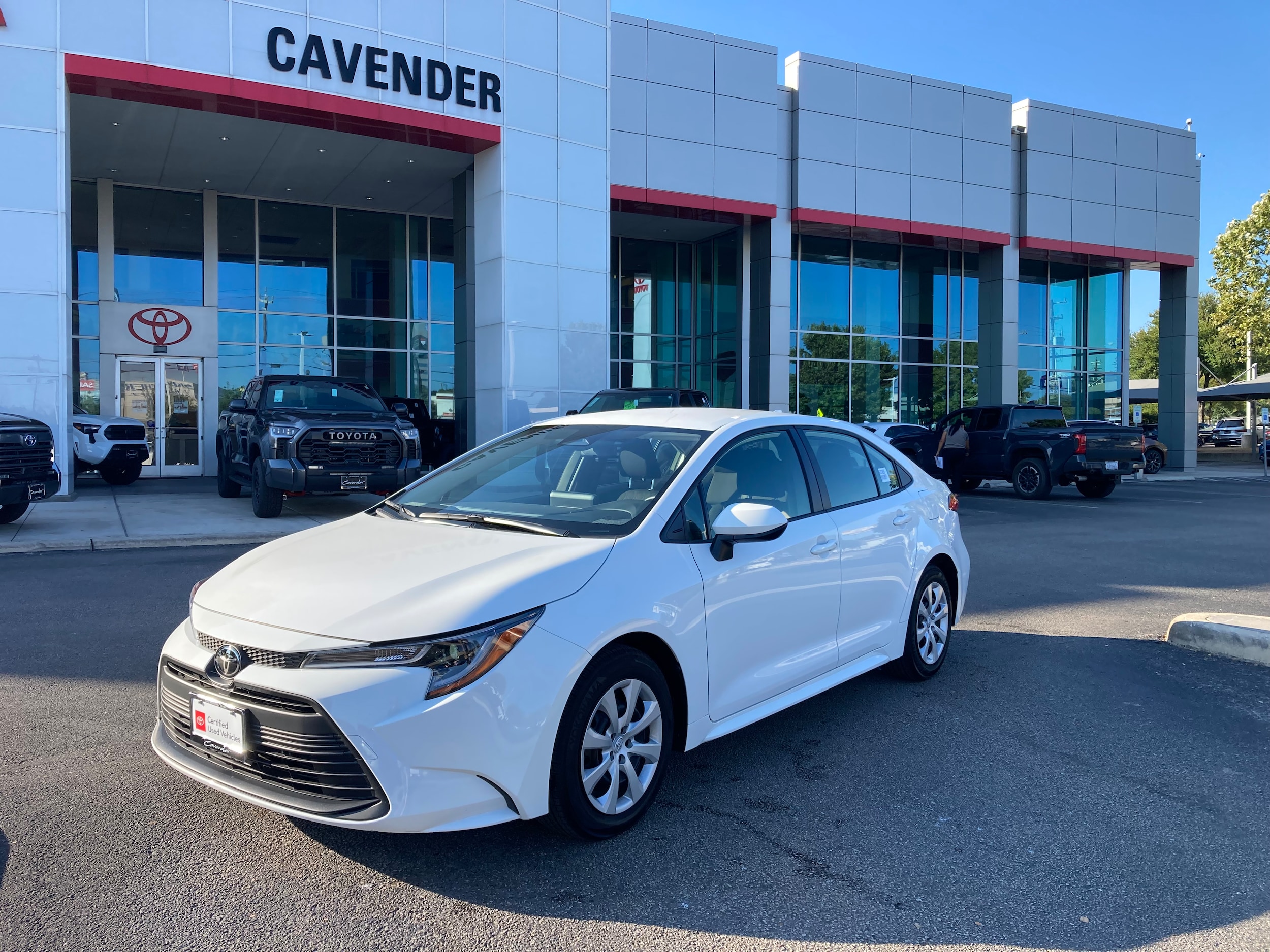 Certified 2024 Toyota Corolla LE with VIN JTDB4MEE5RJ014976 for sale in San Antonio, TX