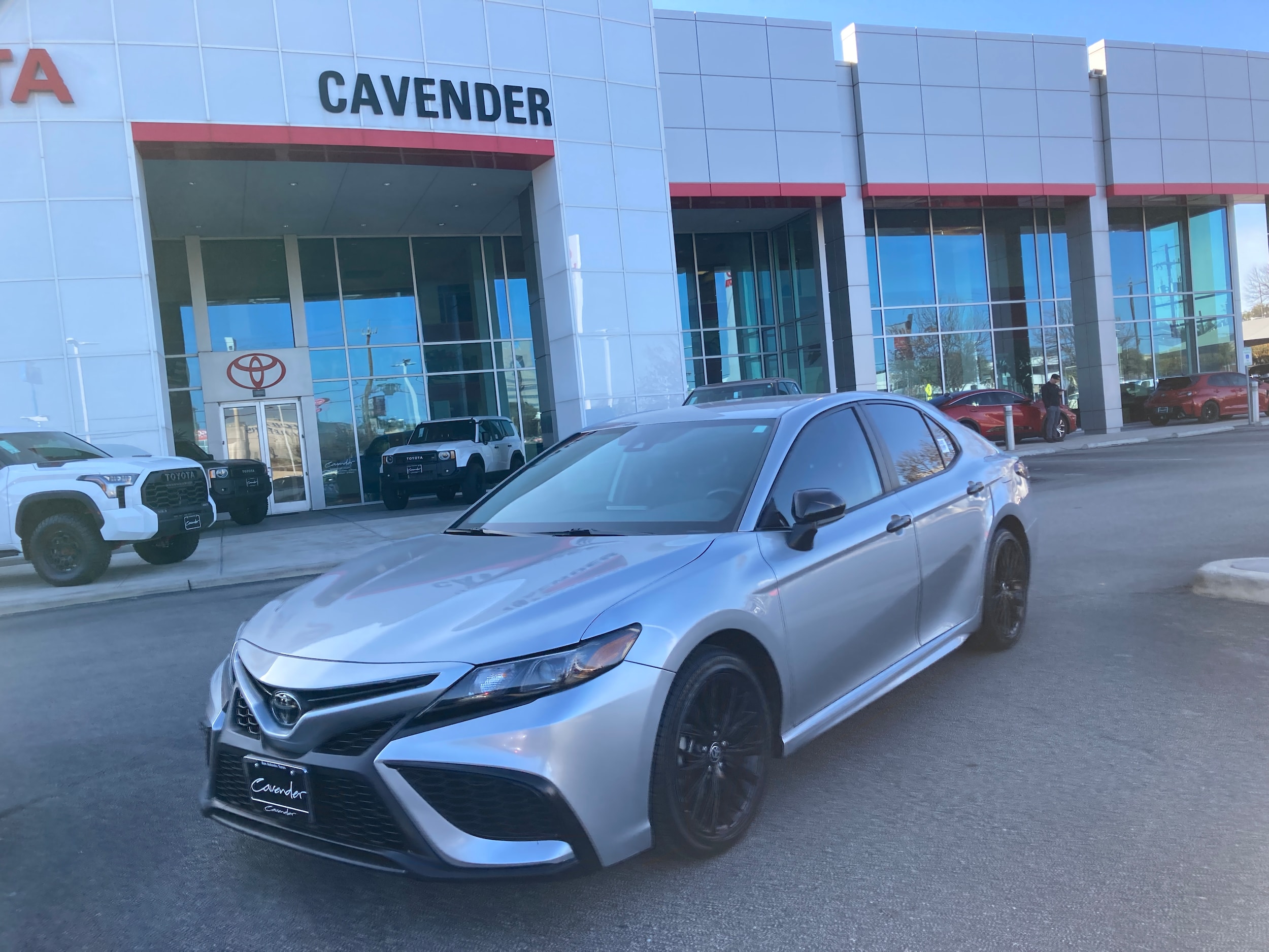 Certified 2021 Toyota Camry SE Nightshade with VIN 4T1G11AK3MU449197 for sale in San Antonio, TX