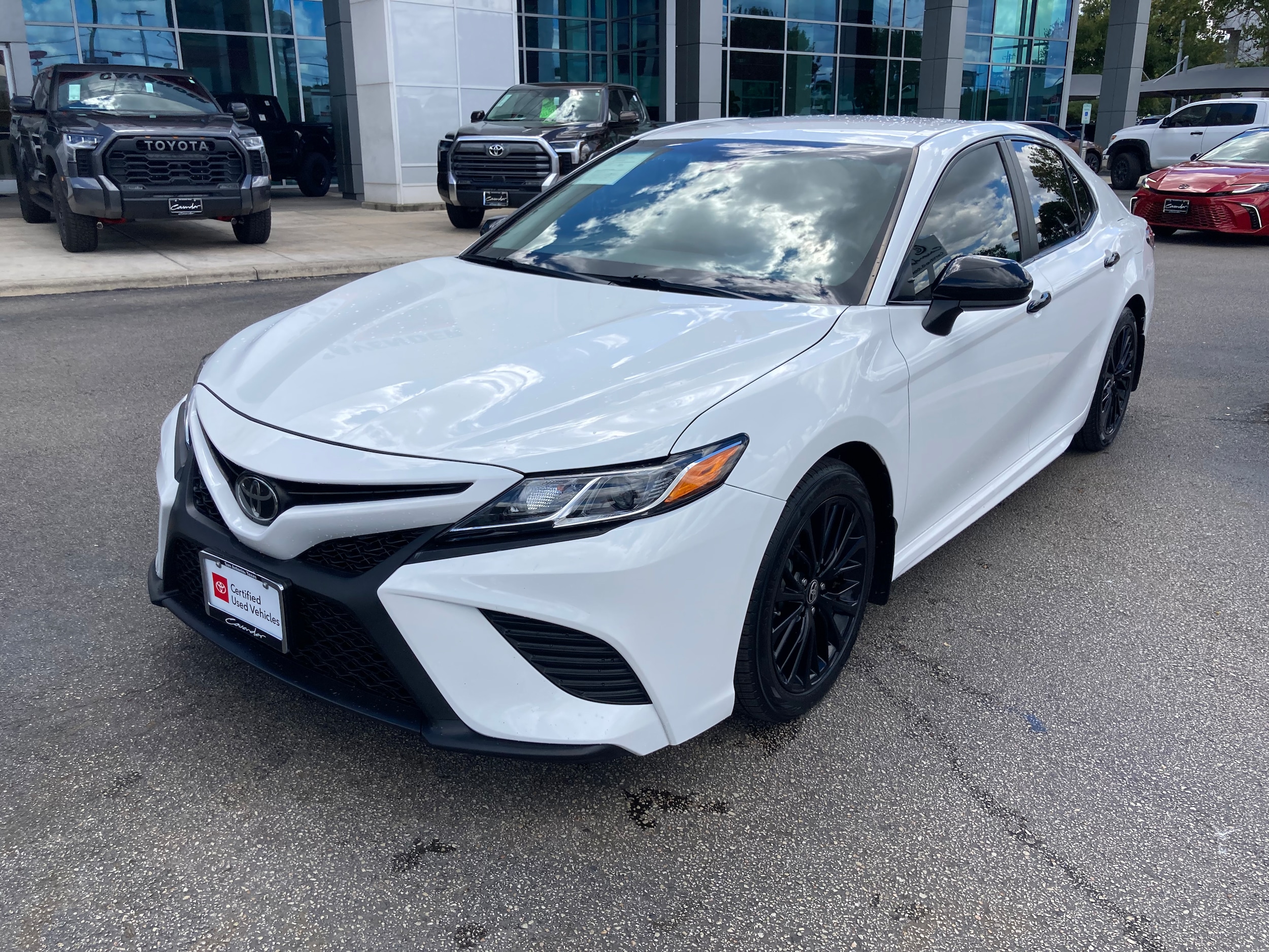 Used 2020 Toyota Camry SE Nightshade with VIN 4T1G11AK0LU378653 for sale in San Antonio, TX