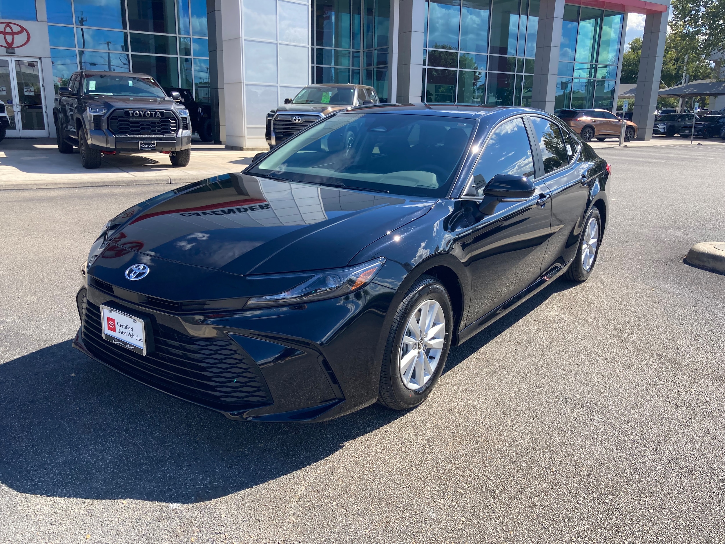 Certified 2025 Toyota Camry LE with VIN 4T1DAACK3SU534800 for sale in San Antonio, TX