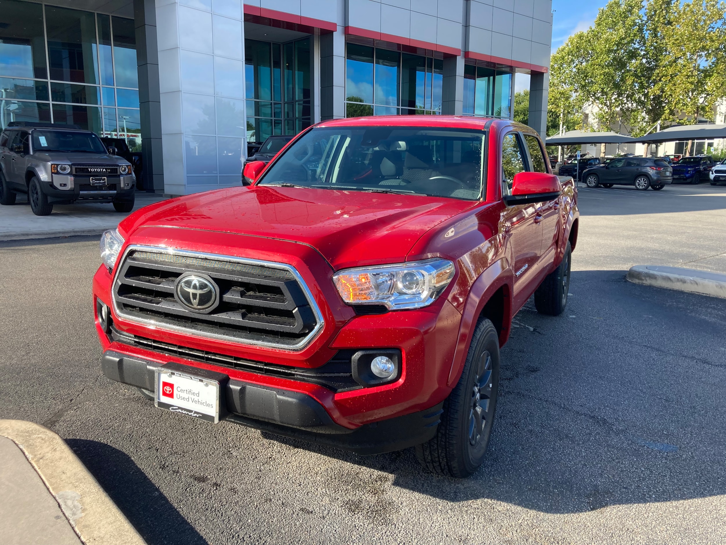 Certified 2023 Toyota Tacoma SR5 with VIN 3TMCZ5ANXPM605628 for sale in San Antonio, TX