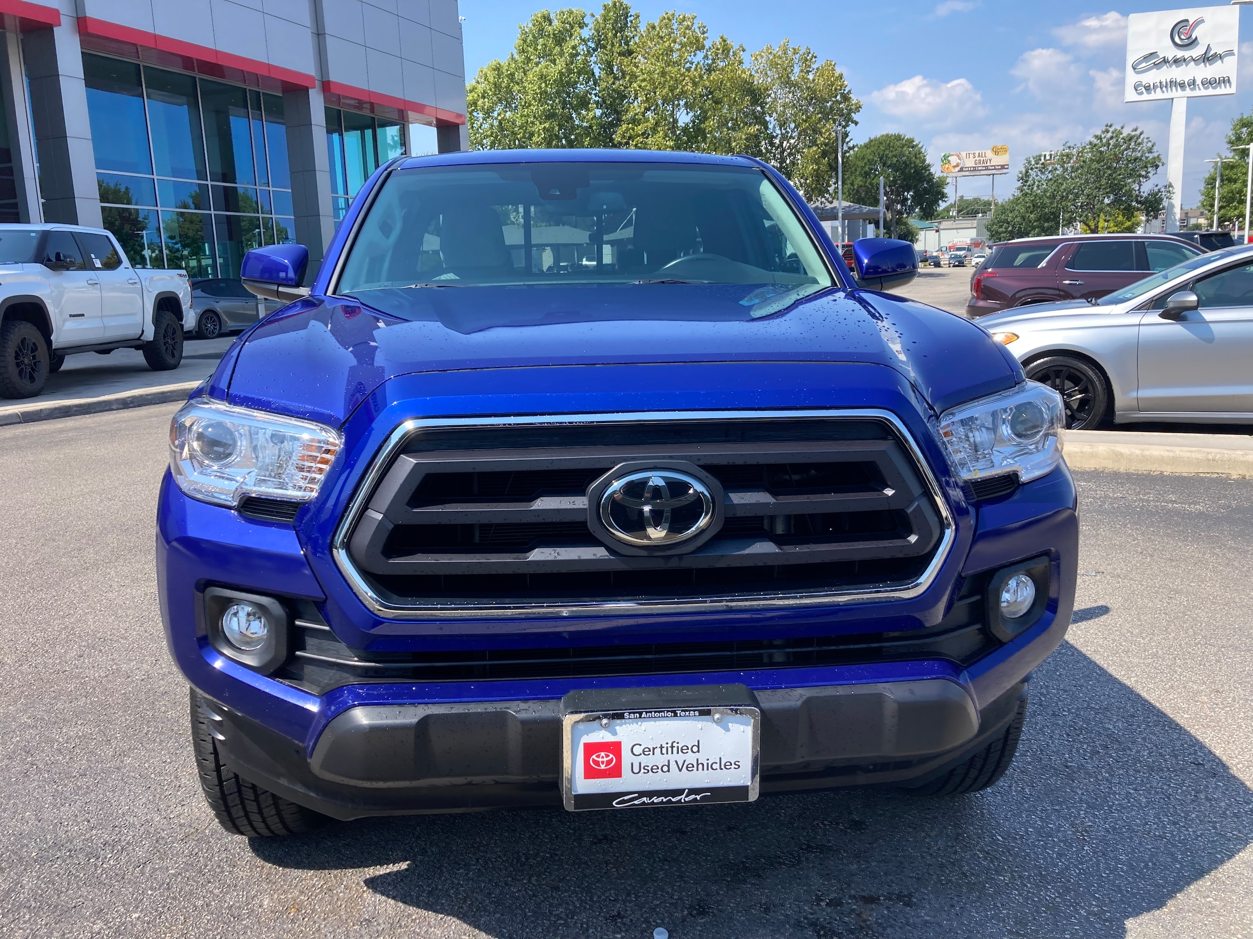 Certified 2022 Toyota Tacoma SR5 with VIN 3TYSZ5AN1NT083386 for sale in San Antonio, TX