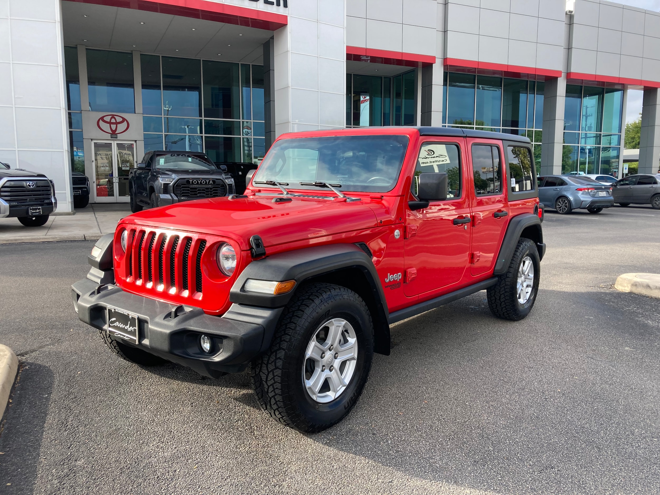 Used 2021 Jeep Wrangler Unlimited Sport S with VIN 1C4HJXDN4MW578815 for sale in San Antonio, TX