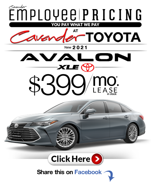 Click Here for Availability and Pricing from Cavender Toyota