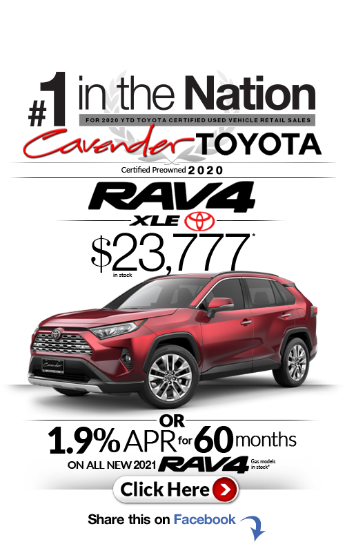 Click Here for Availability and
Pricing from Cavender
Toyota