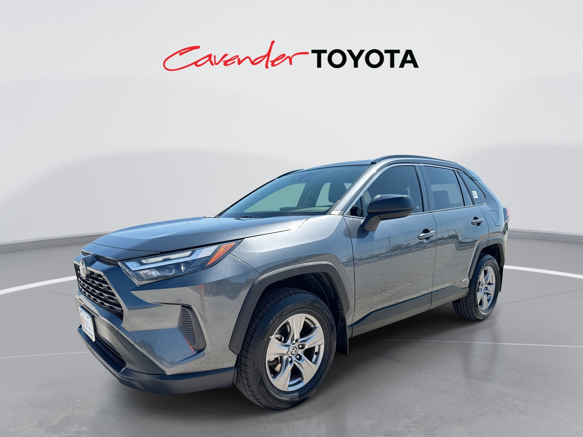 Magnetic Gray 2023 Toyota RAV4 Hybrid LE AWD SUV / Crossover All-Wheel Drive Continuously Variable Transmission