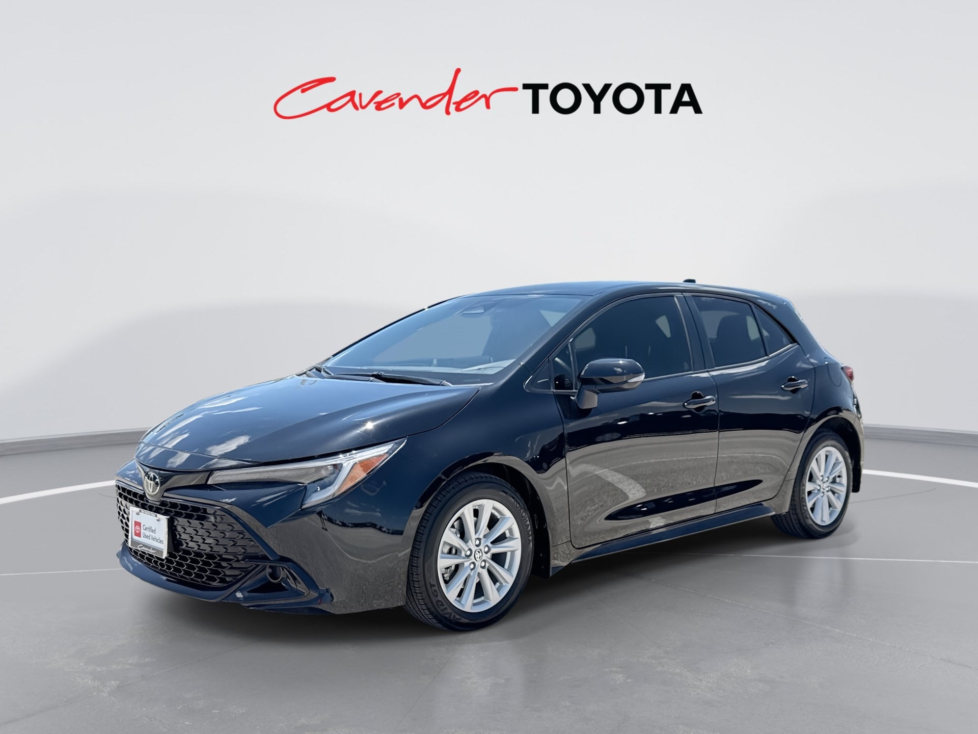 Midnight Black Metallic 2025 Toyota Corolla Hatchback Hatchback Front-Wheel Drive Continuously Variable Transmission