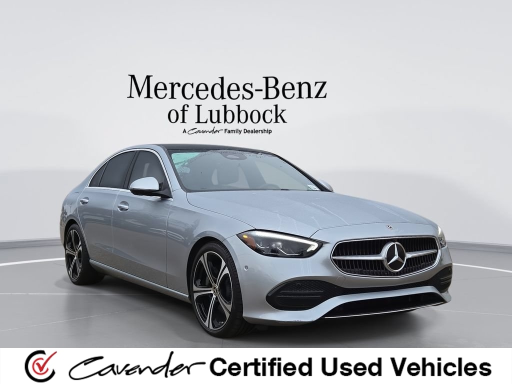 Cirrus Silver Metallic 2025 Mercedes-Benz C-Class Sedan All-Wheel Drive 9-Speed Automatic