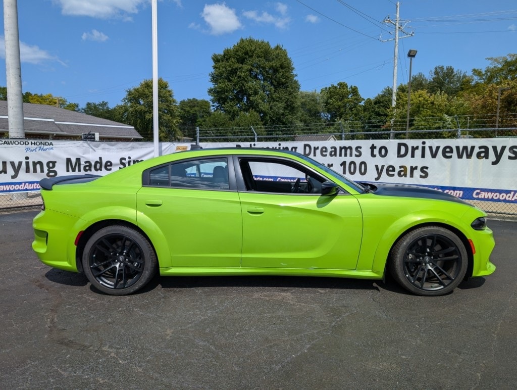 Used 2023 Dodge Charger Scat Pack with VIN 2C3CDXGJ6PH619091 for sale in Port Huron, MI