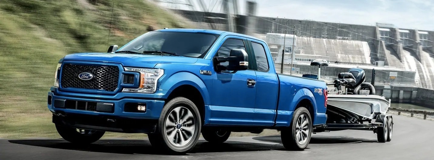 2019 Ford F-150 STX towing fishing belt
