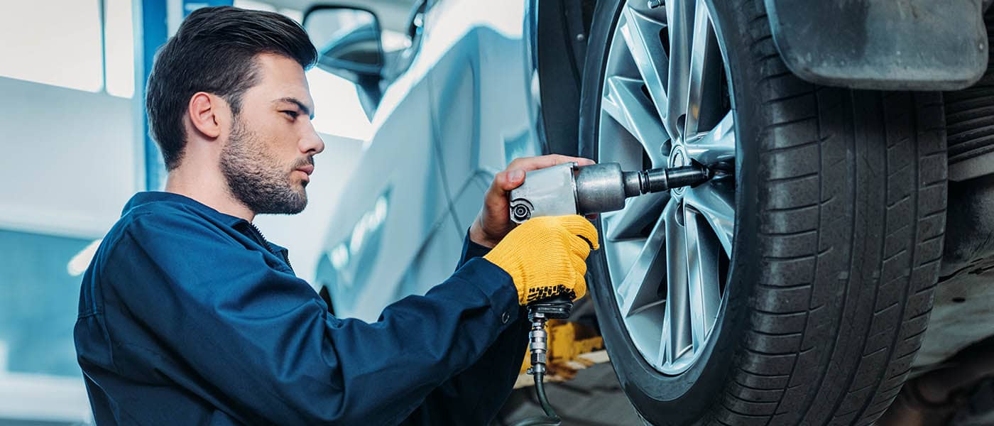 Mechanic Changing Tire