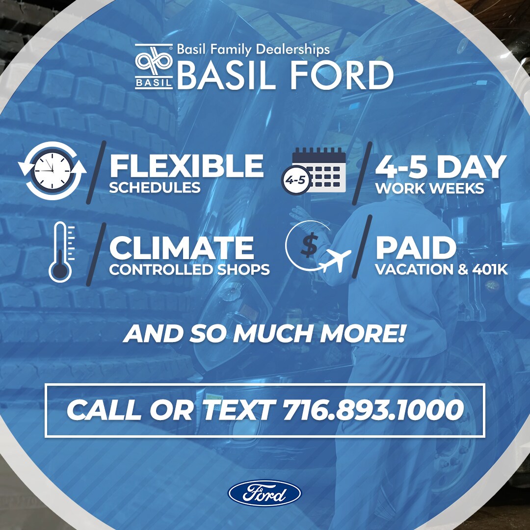 Career Opportunity Diesel & Service Technicians Basil Ford