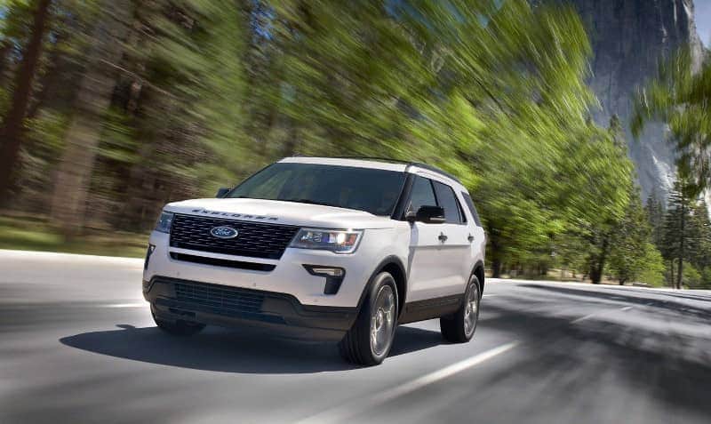 2019 Ford Explorer on road