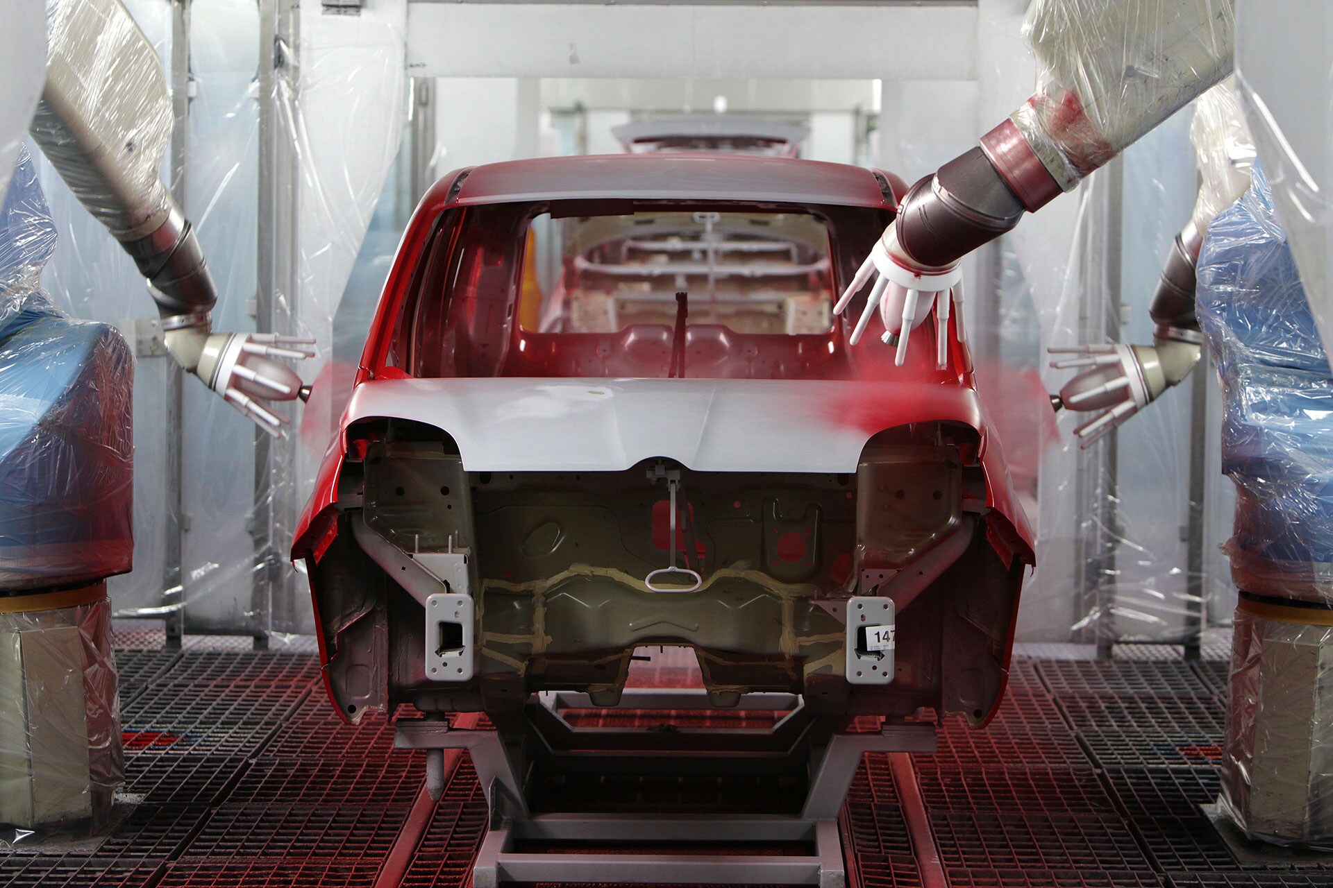 Production line in Alfa Romeo Pomigliano Plant