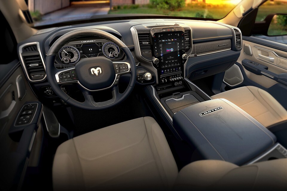 2021 Ram 1500 Limited Interior Seating and Dash
