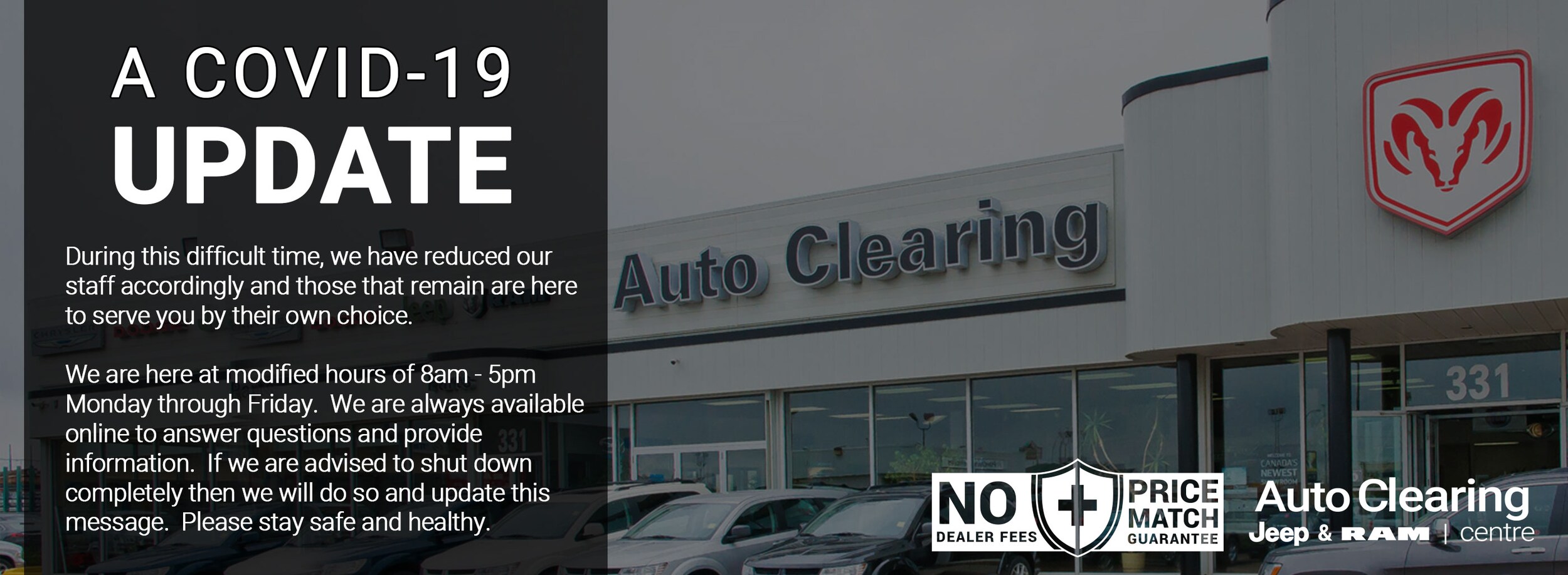 Auto Clearing Jeep & Ram Centre Saskatoon Dodge, Chrysler, Jeep, Ram