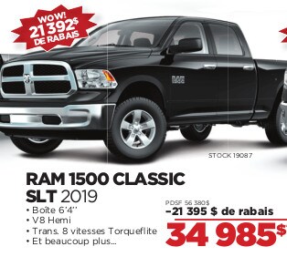 RAM 1500 CLASSIC SLT 2019