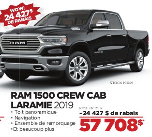 RAM 1500 CREW CAB LARAMIE 2019