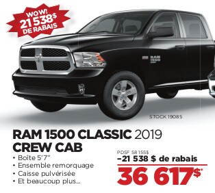 RAM 1500 CLASSIC 2019 CREW CAB