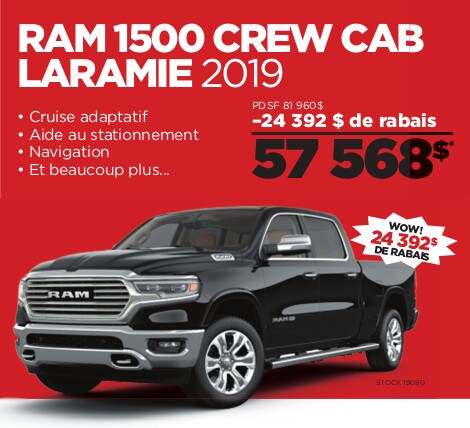 RAM 1500 CREW CAB LARAMIE 2019