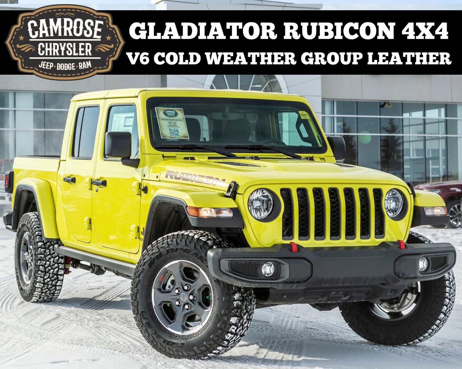 New 2023 Jeep Gladiator V6 Rubicon with Cold Weather Group For Sale/Lease |  Camrose, AB | Stock#223031