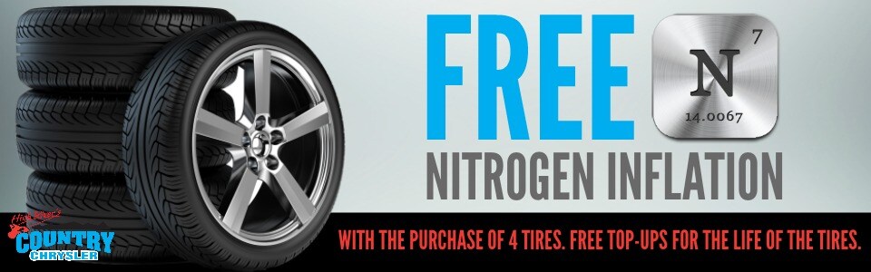 Free Nitrogen Inflation with Tire Purchase