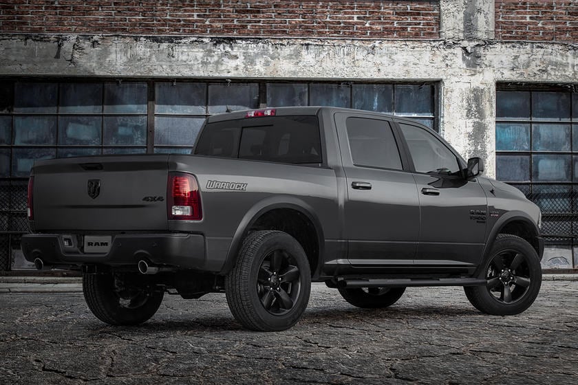 rear side view of a 2023 RAM 1500 Classic Warlock