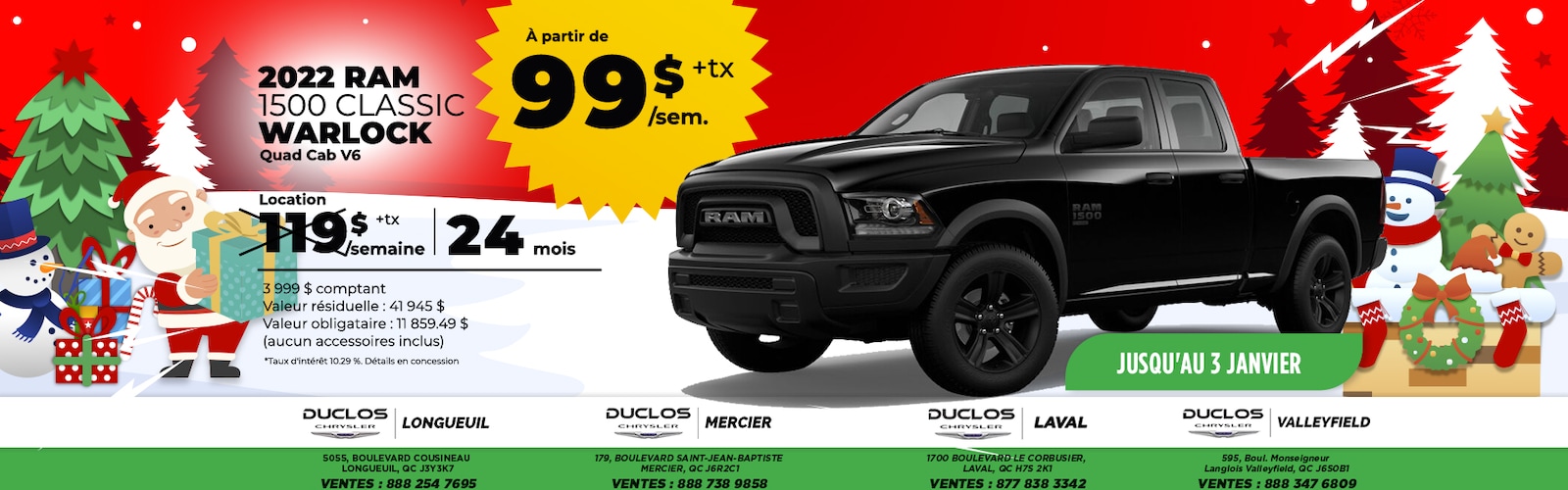 Duclos Laval Concessionnaire Chrysler Dodge Jeep RAM à Laval