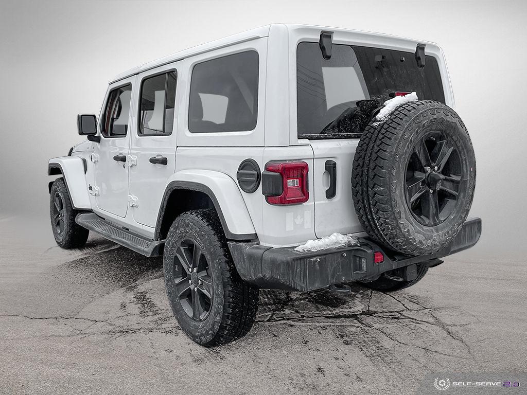 Used 2021 Jeep Wrangler Unlimited Sahara Altitude Bright White Clearcoat  VIN: 1C4HJXEN7MW541580 SUV For Sale in Cambridge ON