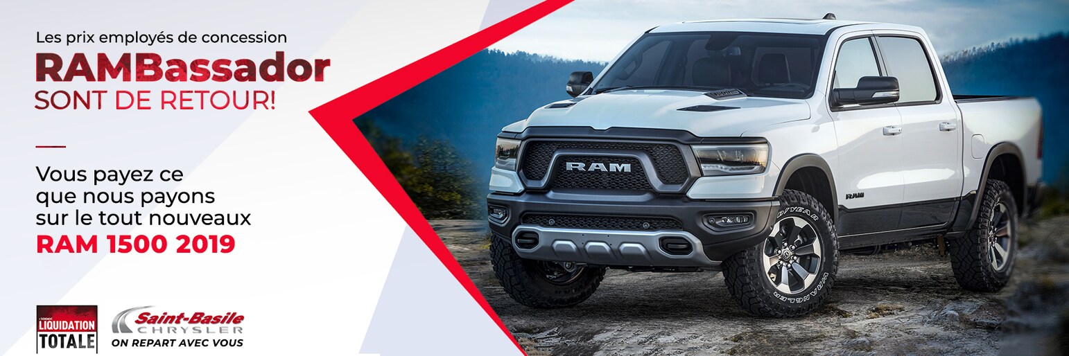 Concessionnaire Chrysler Dodge Jeep RAM à StBasile StBasile Chrysler