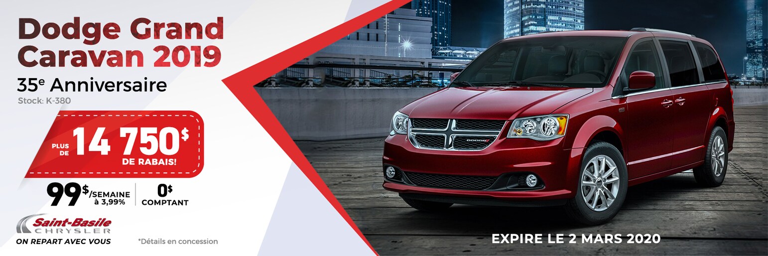Concessionnaire Chrysler Dodge Jeep RAM à StBasile StBasile Chrysler