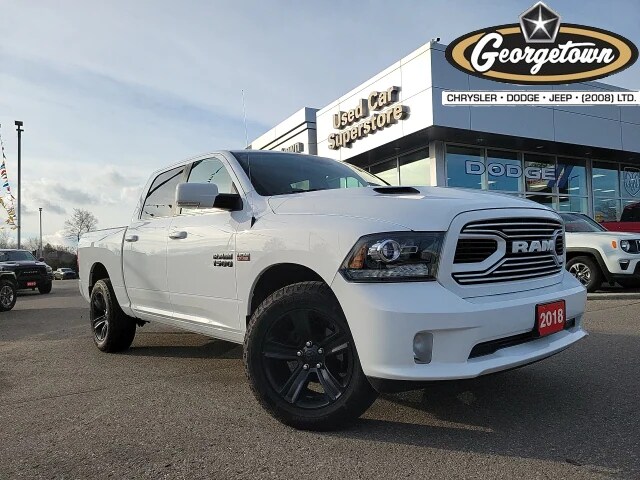 Used 18 Ram 1500 4x4 Sport Hemi Leather Reduced Price For Sale Georgetown On