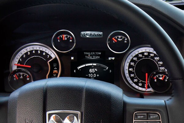 RAM 1500 Classic In-cluster display