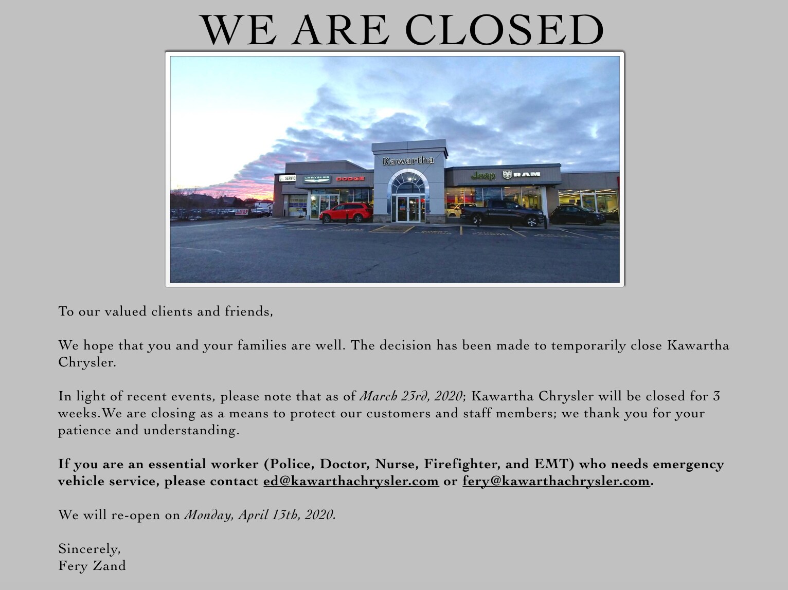 Kawartha Chrysler Jeep Dodge | Peterborough | New and Used Cars in