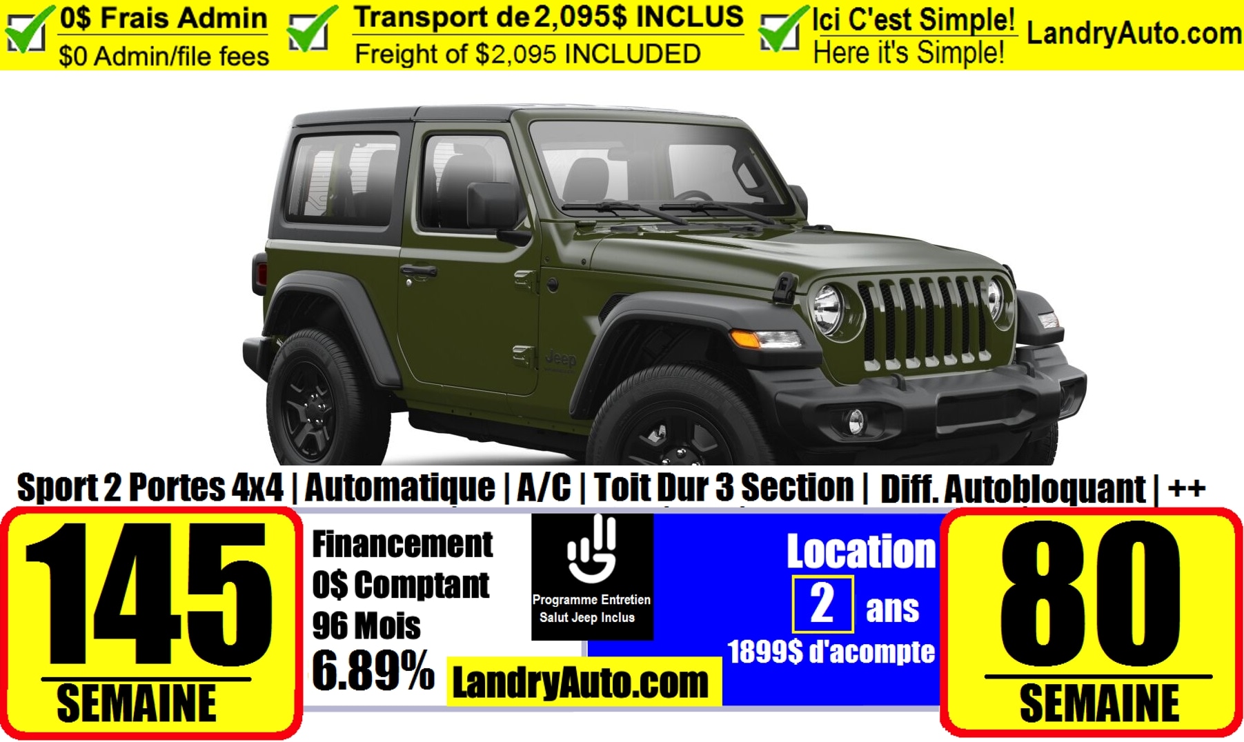 Total 63+ imagen 2 door jeep wrangler lease deals 