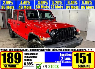 2023 Jeep Gladiator Willys Camion cabine d'équipe