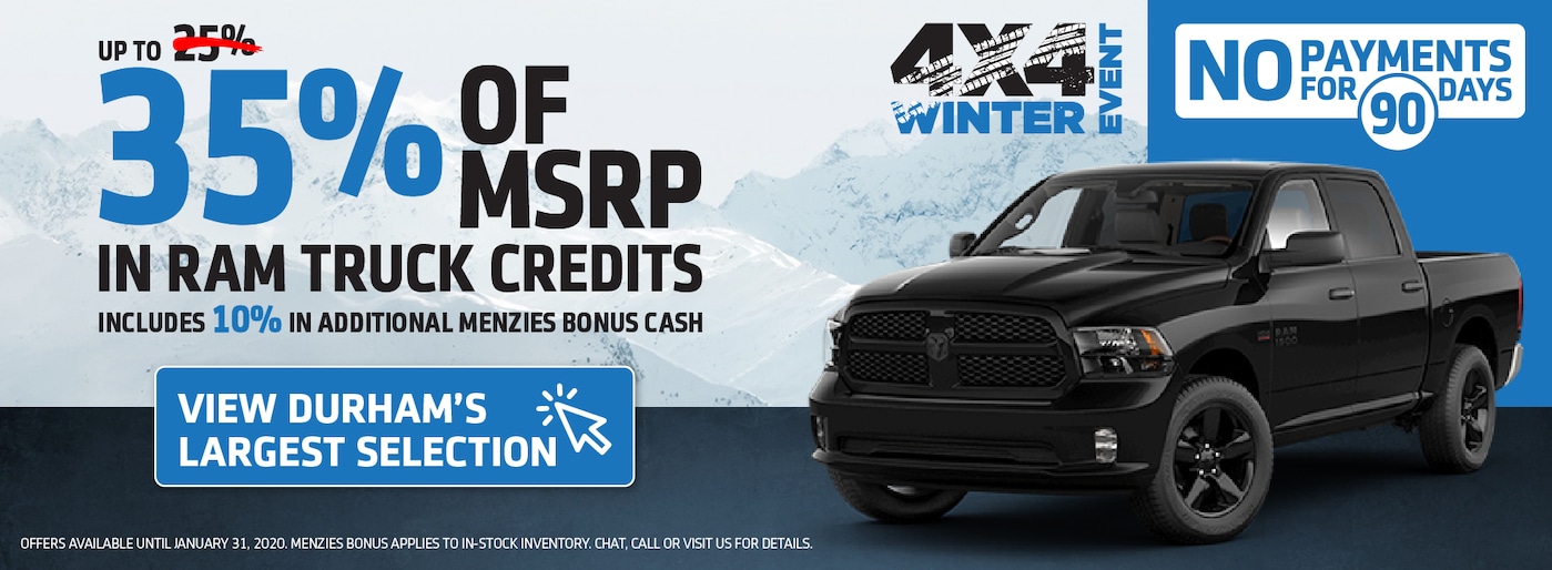 Menzies Chrysler Dodge Jeep RAM Whitby Oshawa New & Used Car Dealership