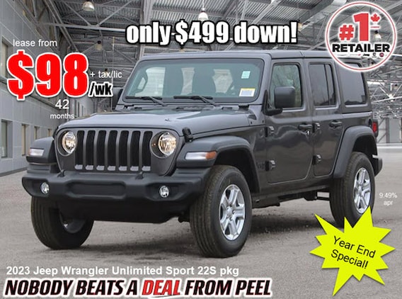 JEEP LEASE SPECIALS! JOIN THE JEEP CLUB ASK A SALES REP FOR DETAILS | Peel  Chrysler FIAT
