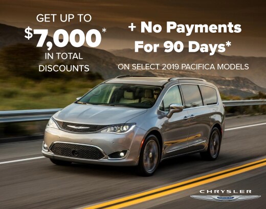 Get up to 7000 in total discounts on select 2019 Pacifica models. Get up to 7000 in total discounts on select 2019 Pacifica models.