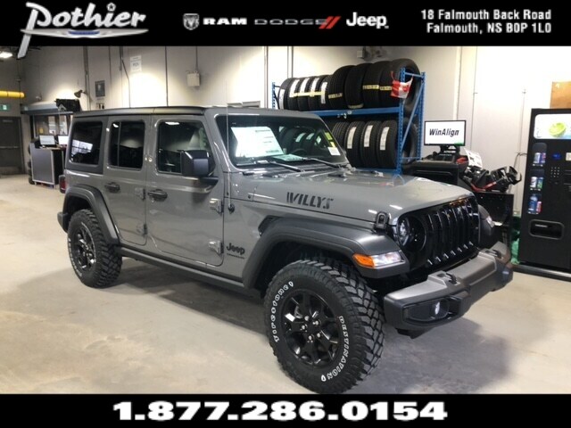 New 2023 Jeep Wrangler 4-Door Willys For Sale | Falmouth NS | VIN:  1C4HJXDN8PW563044