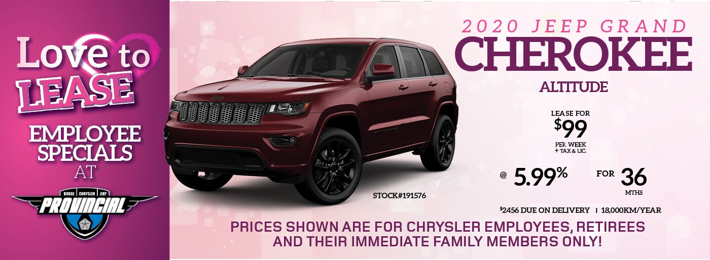 Chrysler Employee Pricing Provincial Chrysler Dodge Jeep RAM