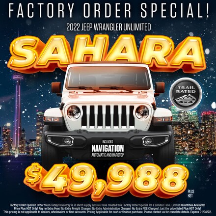 2022 Jeep Wrangler Unlimited Sahara 4x4 Sport Utility