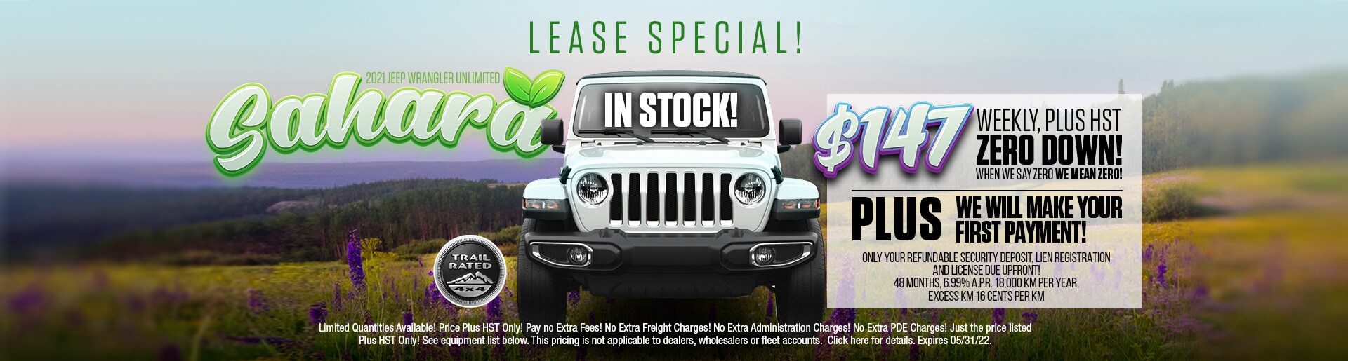 2021 Jeep Wrangler Unlimited Sahara Lease Special | Scarborotown Chrysler  Dodge Jeep RAM