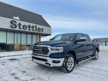 Featured new 2022 Ram 1500 Limited Longhorn 4x4 Crew Cab 144.5 in. WB for sale in Stettler, AB