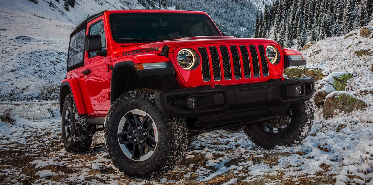 2021 Jeep Wrangler On Snowy Off Road Trail